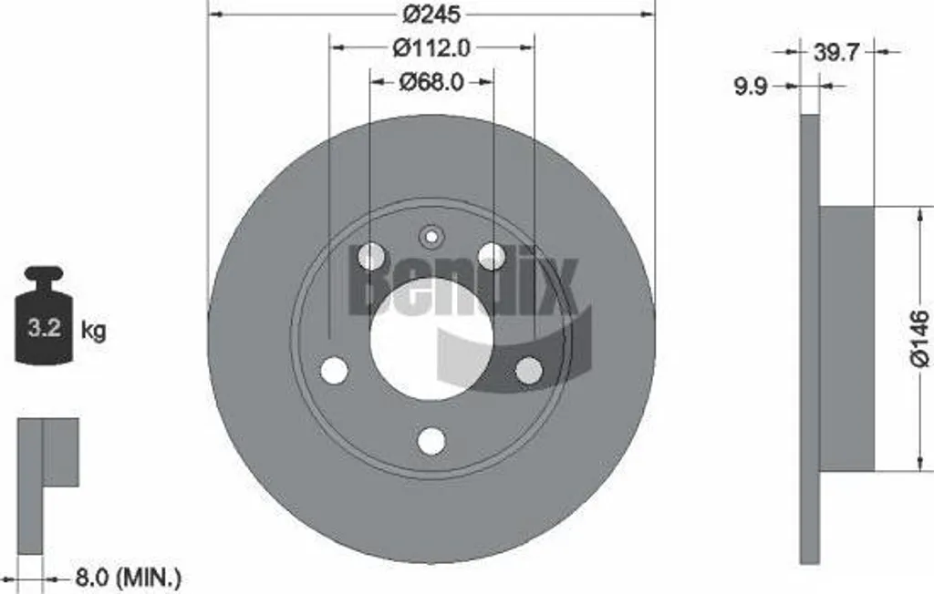 Disque de frein BENDIX BDS1071 : stop aux vibrations Audi A4 et Seat Exeo