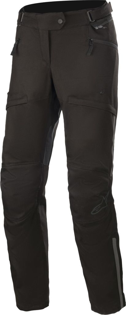 Alpinestars Stella AST-1 V2 Wasserdichte Motorrad Damen Textilhose, schwarz/schwarz, 2XL