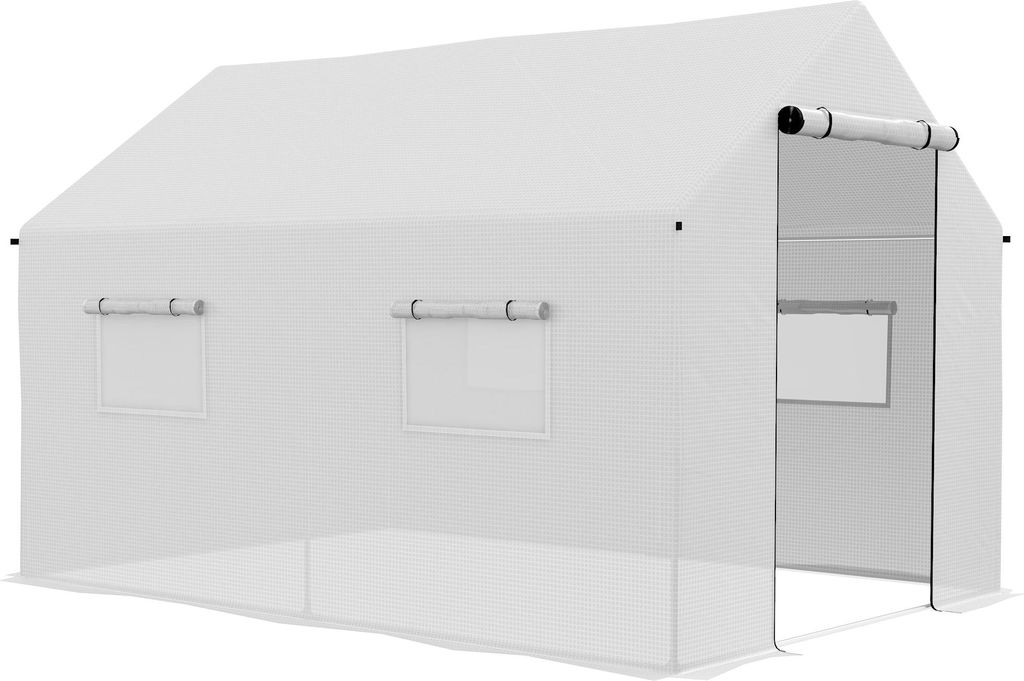 Outsunny tuinhuis, tunnelmodel, 2 x 3 meter, 6 m², met Productafbeelding 