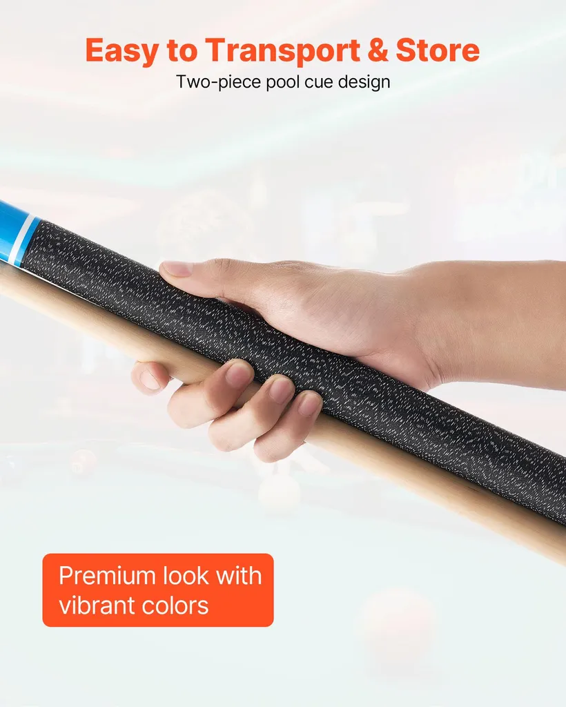 Queue de billard SucceBuy en érable canadien, set de 4 pièces 147cm - 5