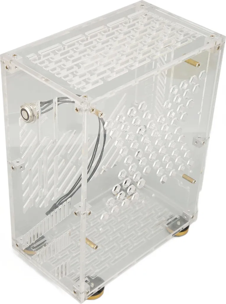 Boîtier Mini ITX 4.3L Panneau Acrylique et Support SSD 2.5 pour Alim FLEX