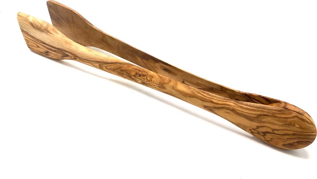 Grillzange ca. 36 cm aus Olivenholz Produktbild 