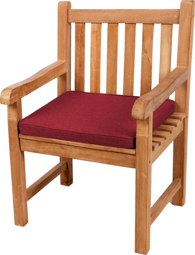 Sitzkissen für Bank, Gartenschaukeln, Sitz, glatt. FK5 (60x60x5, Rot)
