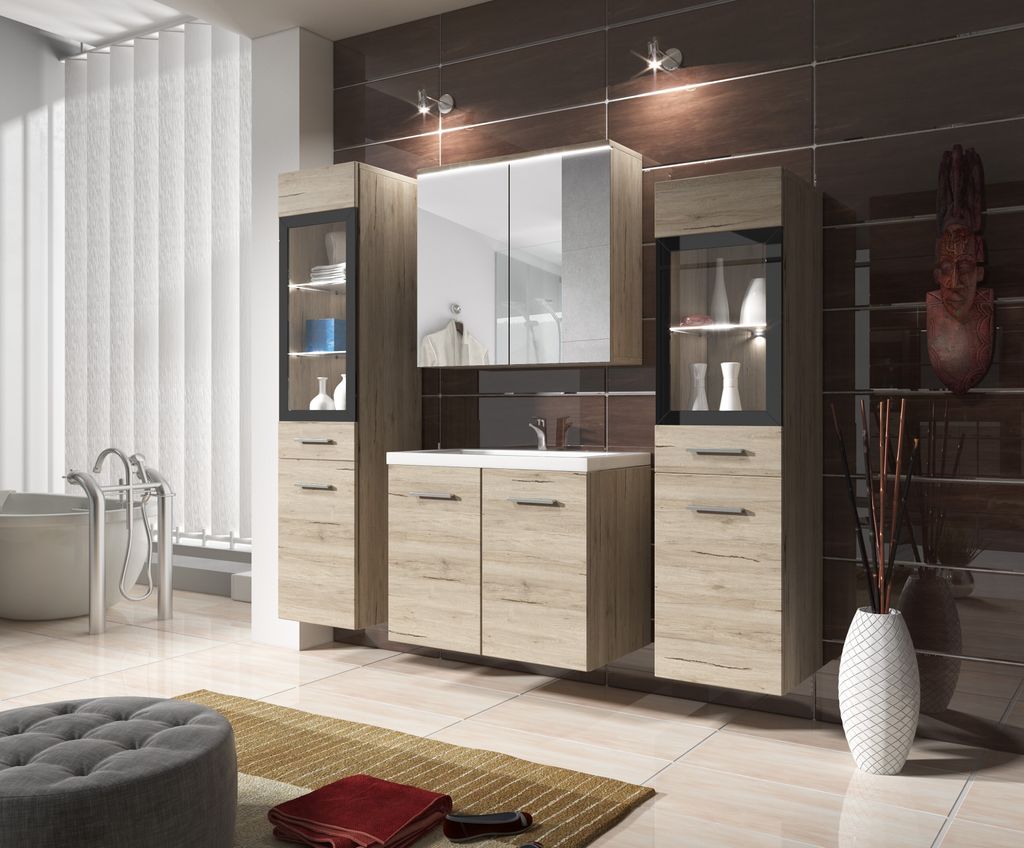 MINIO Badmöbel-Set "MARIT II" Badezimmermöbel mit Produktbild 