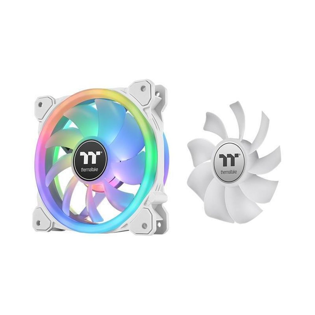 SWAFAN 12 RGB Radiator Fan TT Premium Edition White (3-Fan Pack) (weiß, 3er Pack, inkl. Controller, 120 mm)