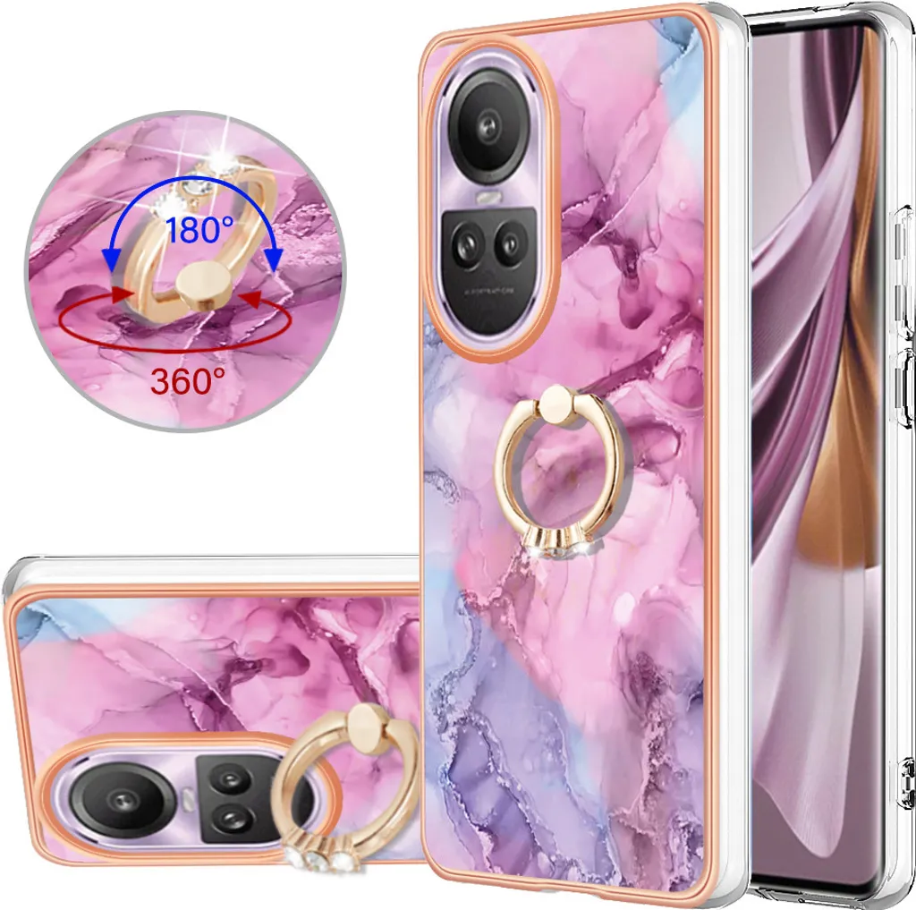 Custodia Per Oppo Reno 10 Pro 5G - Cover Sottile Con Motivo A Rilievo 3D, TPU Morbido + PC Rigido, Antiurto E Antigraffio, Non Ingiallisce