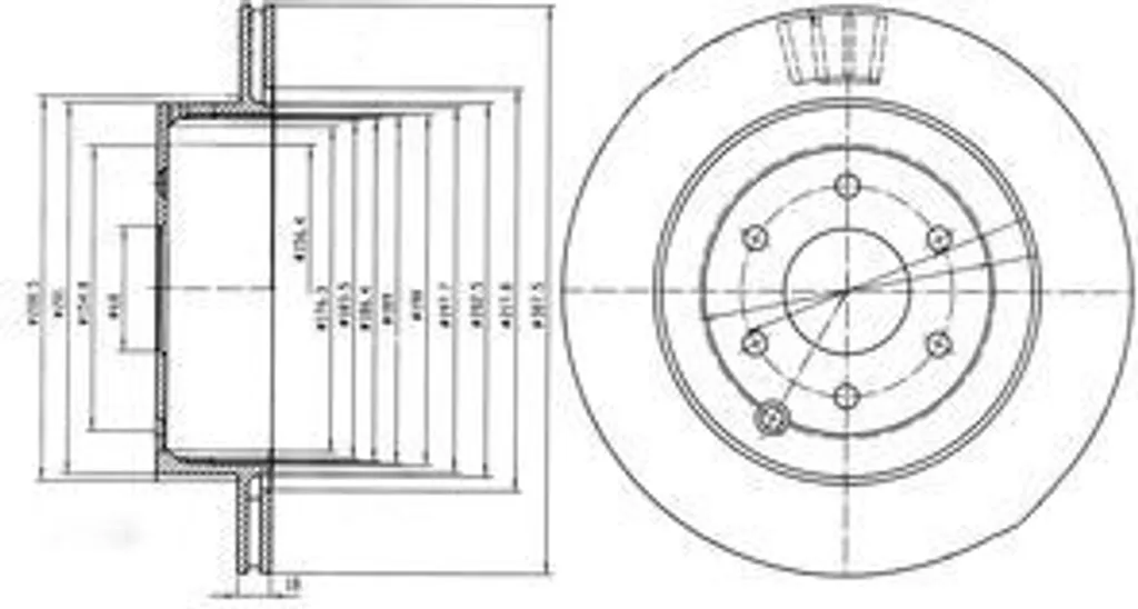 Disque de frein arrière Dr!ve+ DP1010.11.0567 pour Pathfinder III R51