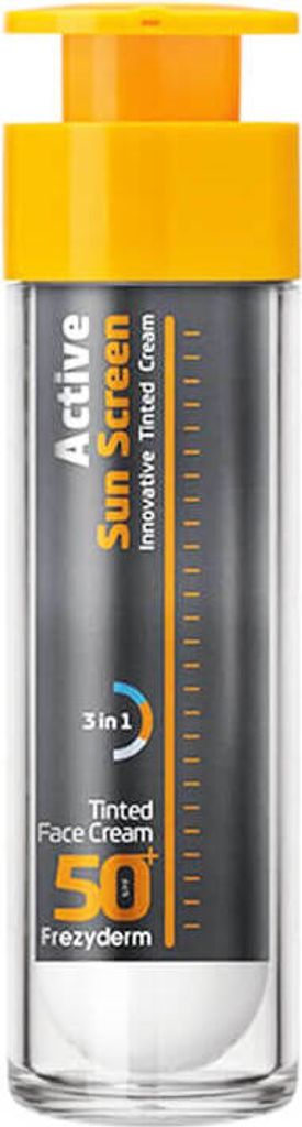 Frezyderm Active Sun Screen Getönte Gesichtsflüssigkeit SPF50 + 50ml