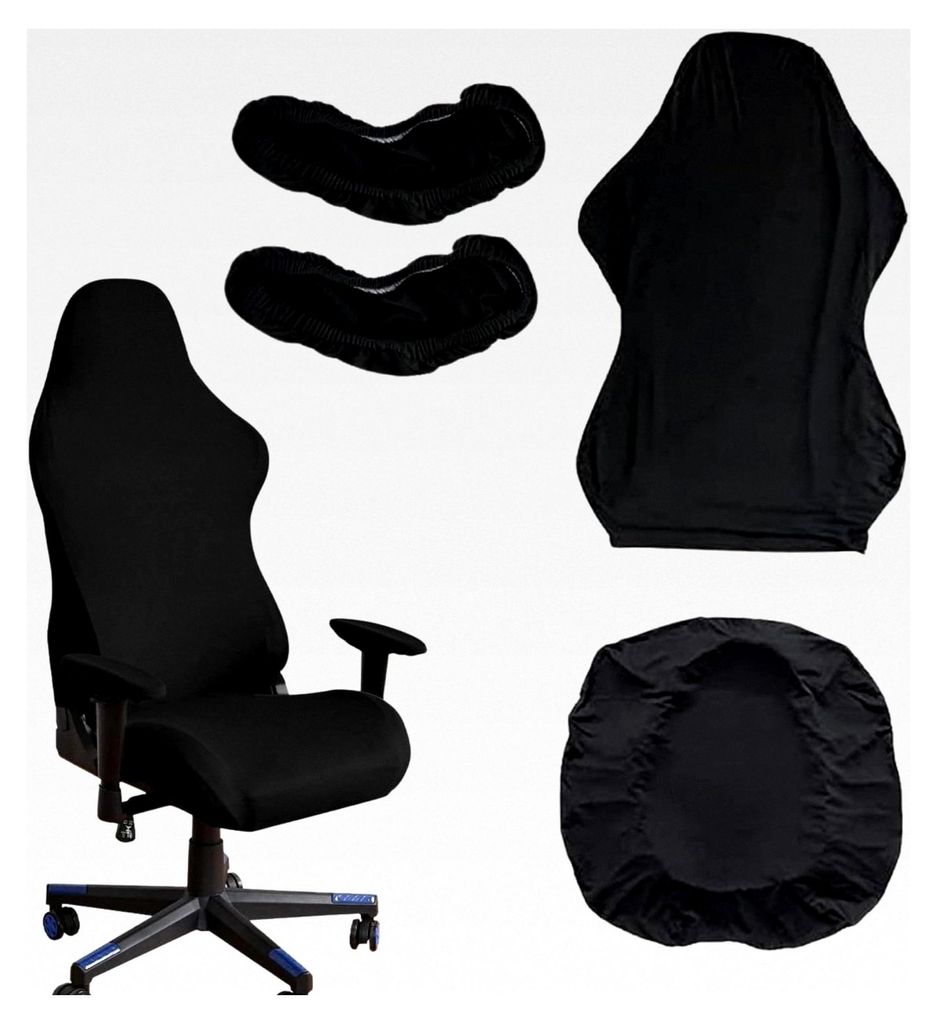 4er Set Bezug für Gaming Stühle und Bürostühle, elastisch und waschbar