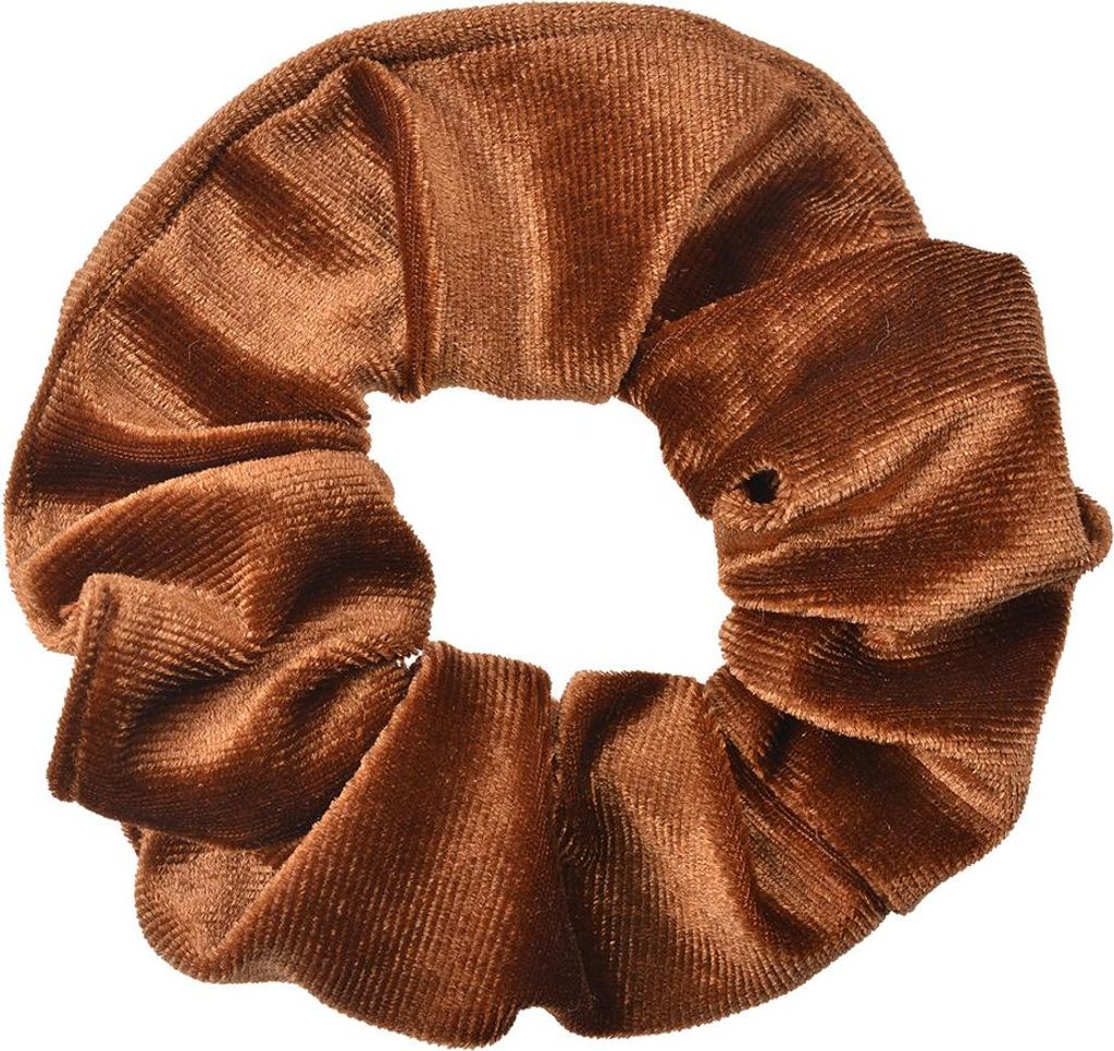 Clayre & Eef Haargummi Ø 10 cm Braun Samt