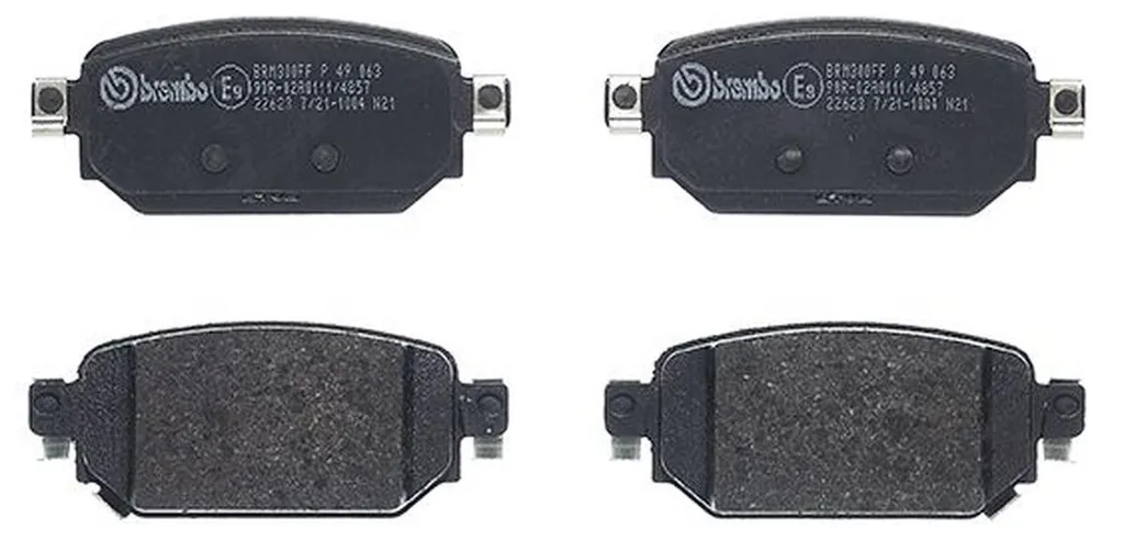Jeu de Frein Brembo P 49 063 avec Technologie Anti-Bruit et Endurance