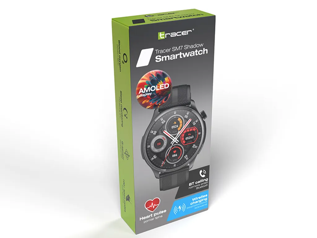 Montre Connectée Amoled SM7 SHADOW Tracer avec Assistant Vocal Noir - 6