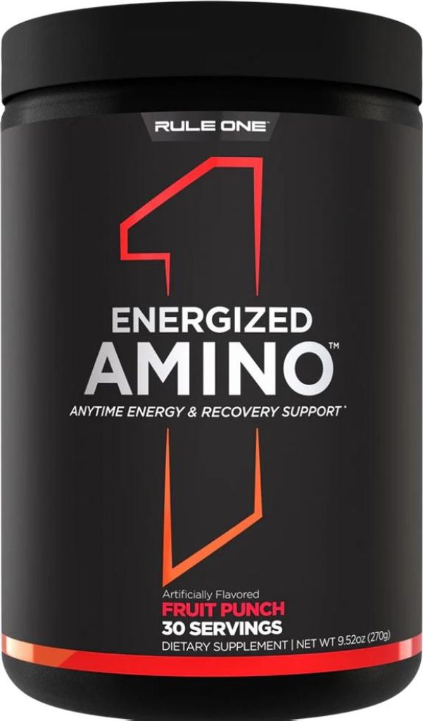 Rule1 | Energized Amino | with Natural Caffeine Fruit Punch