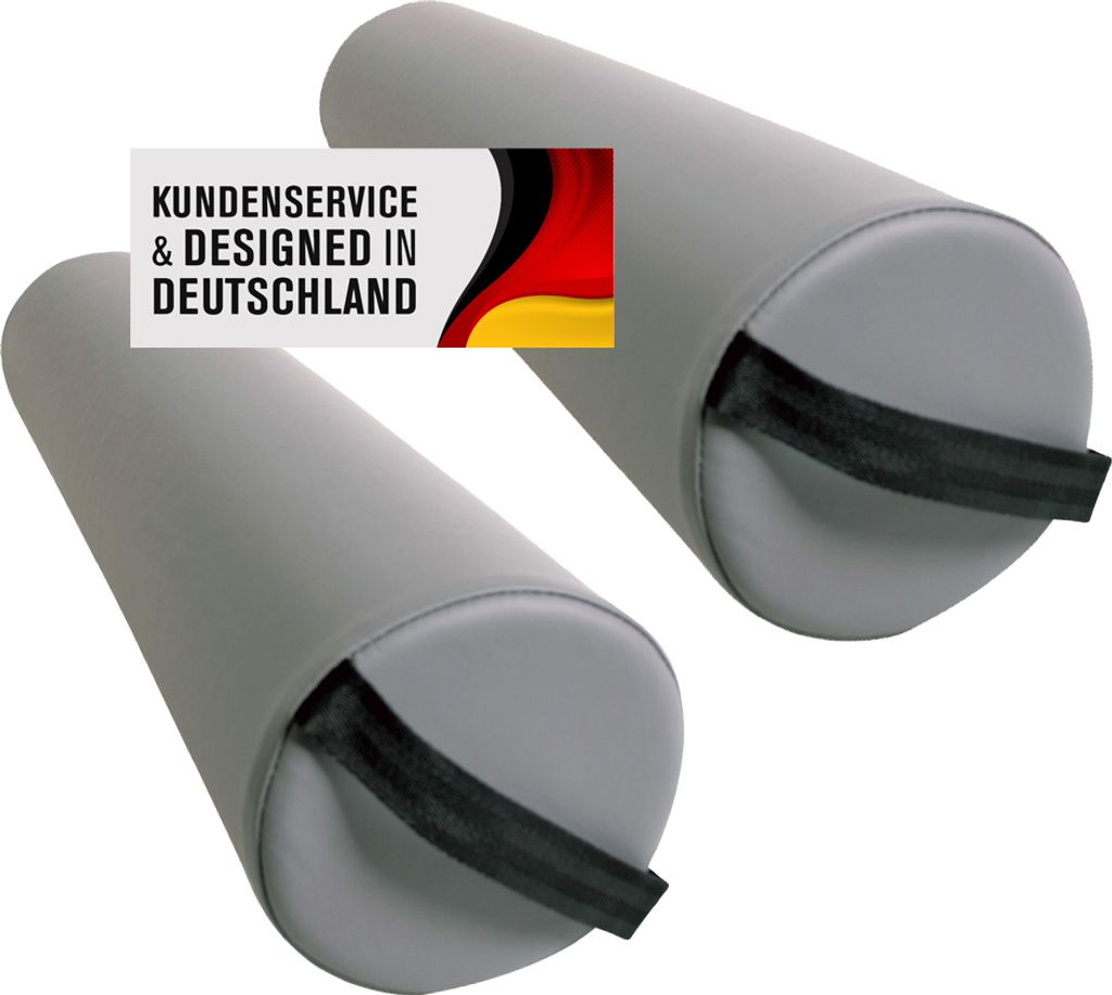 Lagerungshilfen 2-tlg. bestehend aus 2x Voll-/Knierollen - Sparset 1 (Grau)