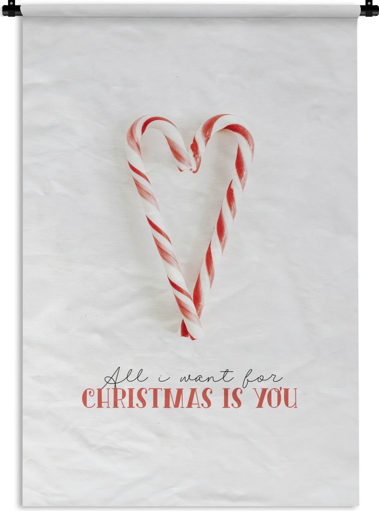 MuchoWow® Wandteppich Wandbehang Winter - Zitat - Sauerteig Produktbild 