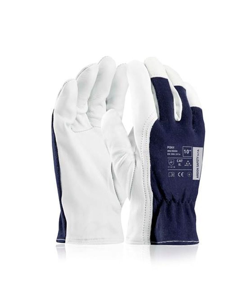 ARDON PONY Schafsleder-Handschuhe | Naturleder-Arbeitshandschuhe | Gr. 7–10 | EN 420 | L/9