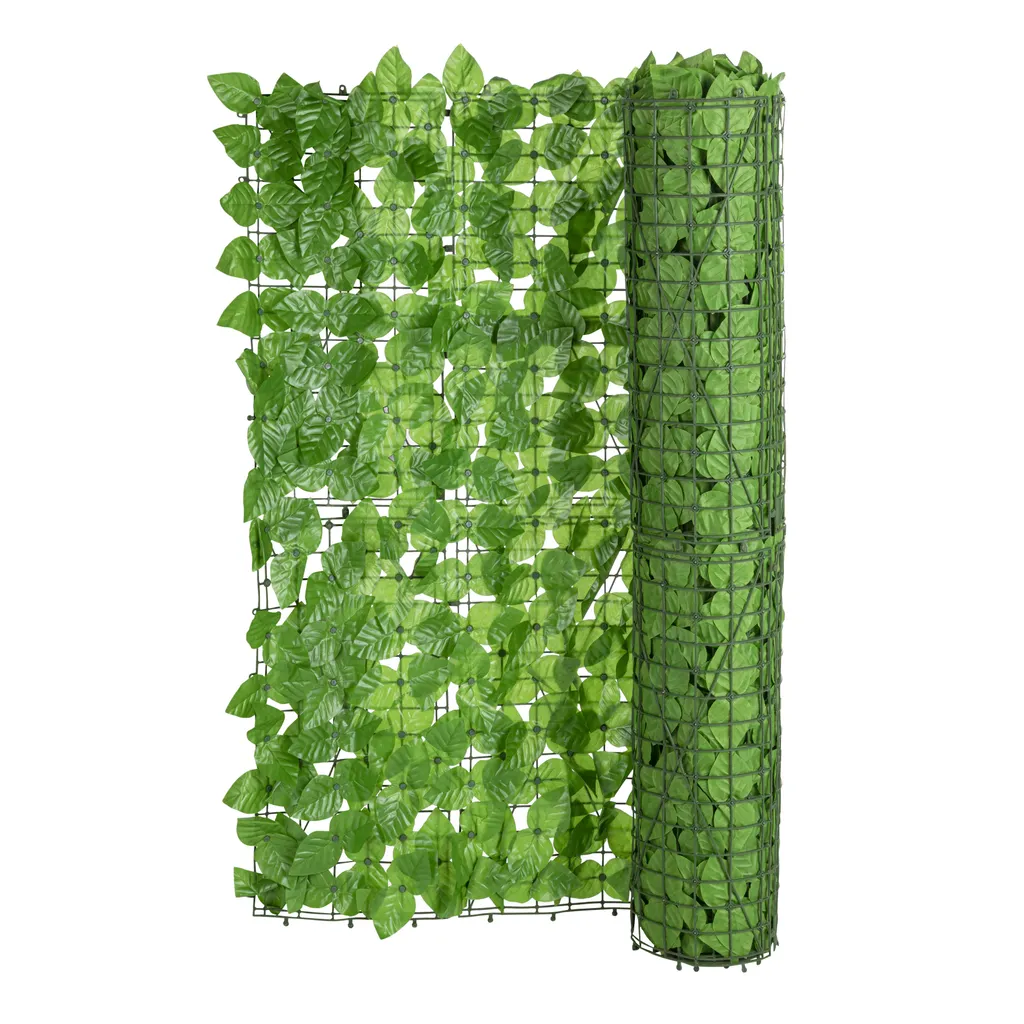 Sichtschutzhecke Blätterwand grün 300 x 100