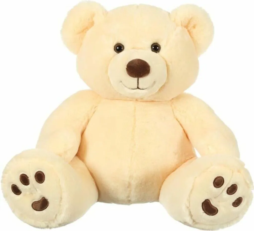 Cadeau de Naissance : Ours Peluche GIPSY TOYS 80 cm Crème pour Chambre