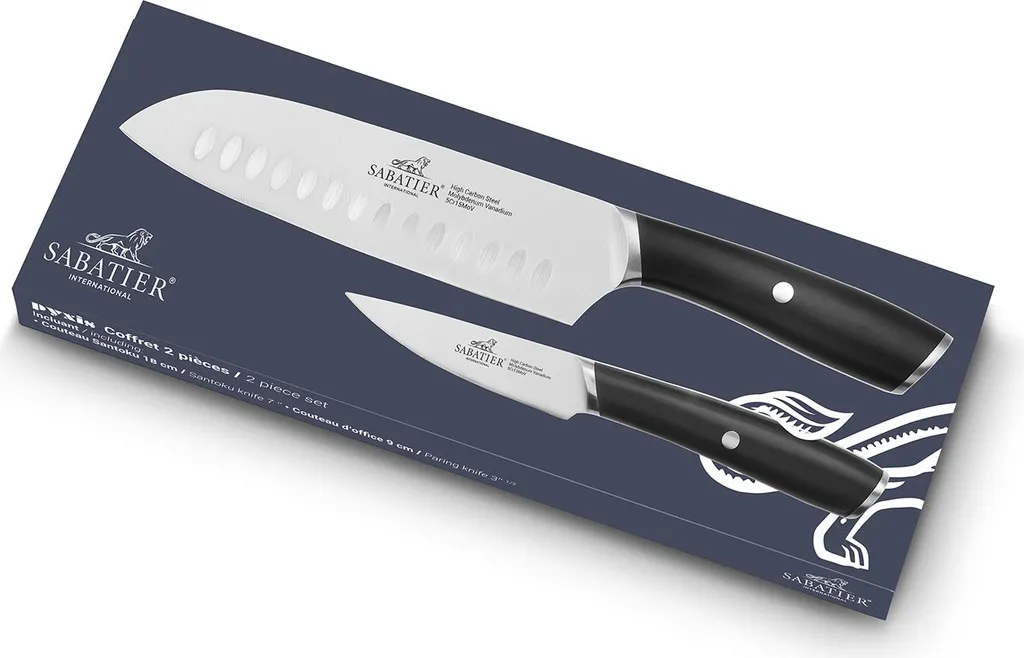 Coffret de 2 couteaux Lion Sabatier 794280 Pyxis pour cuisine créative
