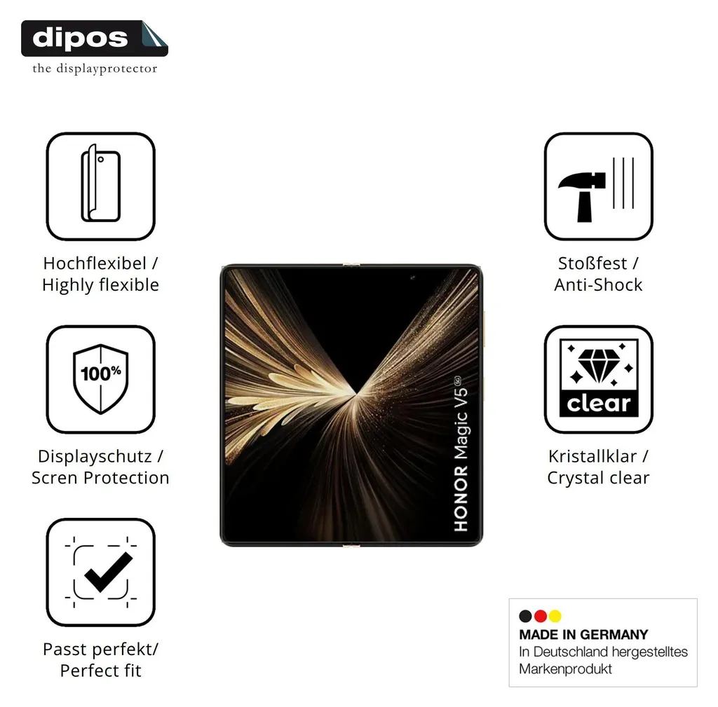 2+2x Pellicola per Honor Magic 2 Protettiva Protezione Schermo Cristallo dipos