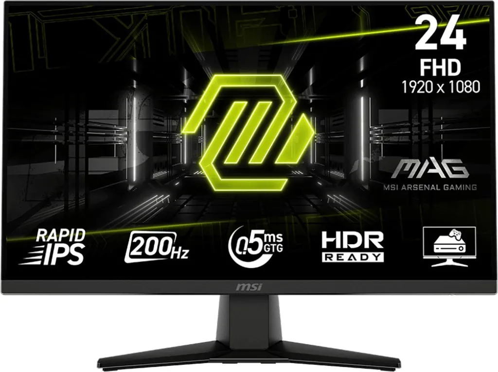 Écran gaming MSI 200Hz 0.5ms MAG 242F Écran PC IPS 24 pouces FHD Flat