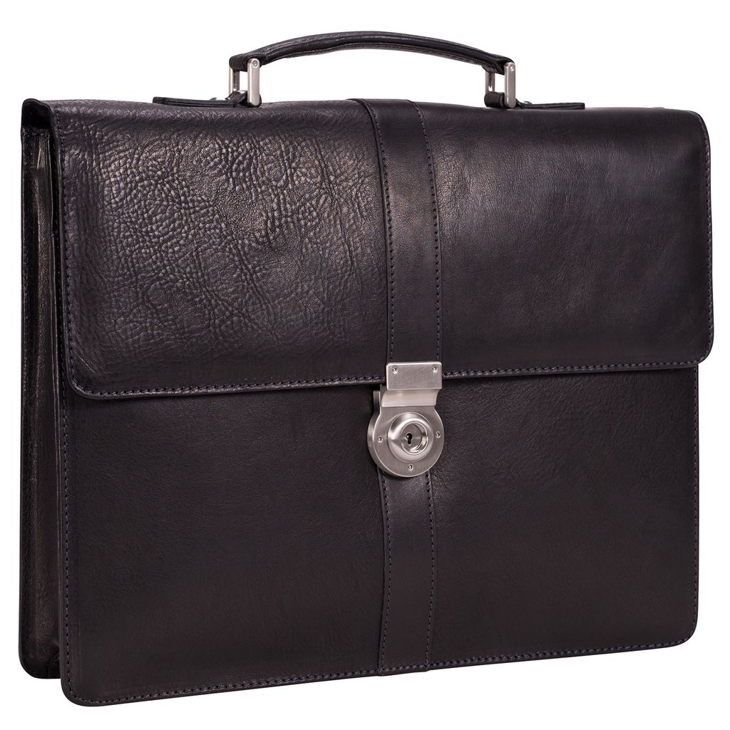 Leonhard Heyden Bergamo Aktentasche Leder 38 cm Laptopfach