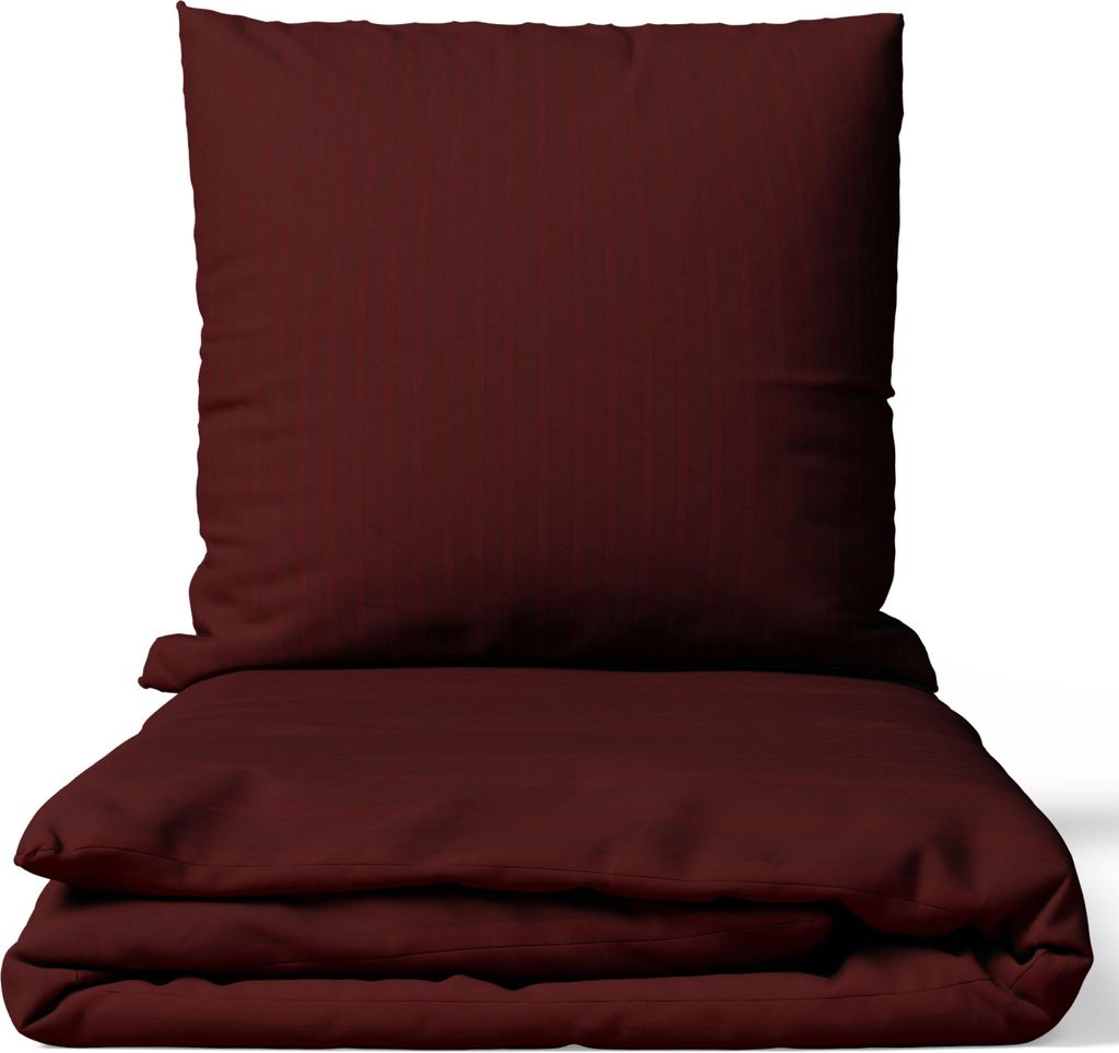 Bettwäsche 155x220 cm Baumwolle Satin Damast Set Gestreift Produktbild 