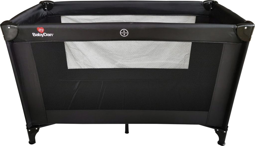 Baby Dan Reisebett Schwarz, faltbar, 120x60 cm, platzsparend und leicht aufzubauen