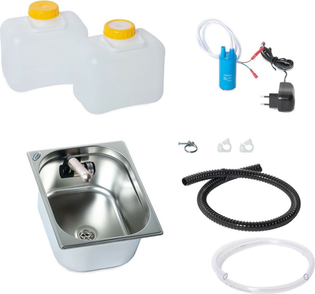 230V Camping Mini-cuisine Stand dekit évier 325x265x150 mm Image du produit 