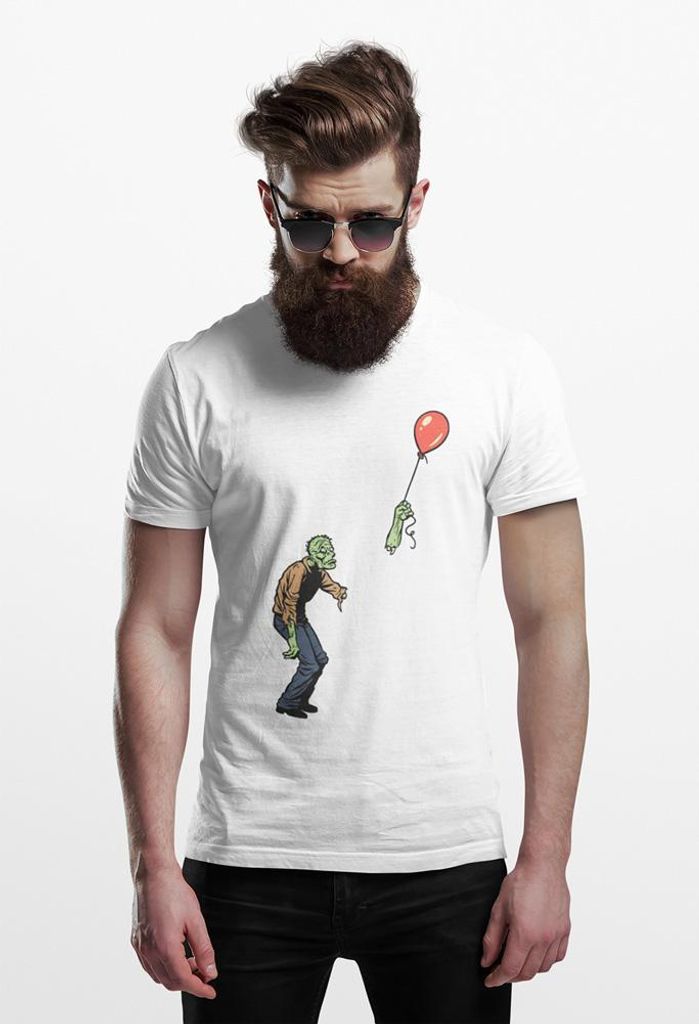 D&B 150 Uni Polo EB00029 Zombie Weiß-Größe S
