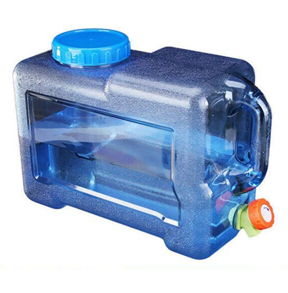 Wasserbehälter Trinkwasserkanister Wasserkanister 10l Metallzapfhahn BLAU 