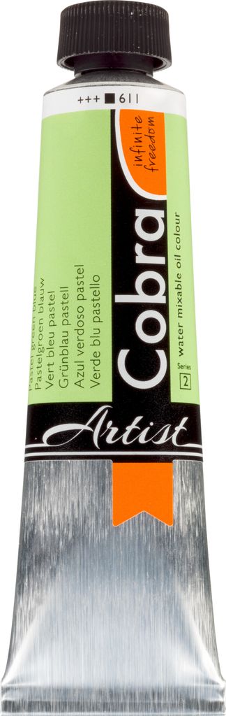 Cobra Artist Wassermischbare Ölfarbe Tube 40 ml Grünblau Pastell 611
