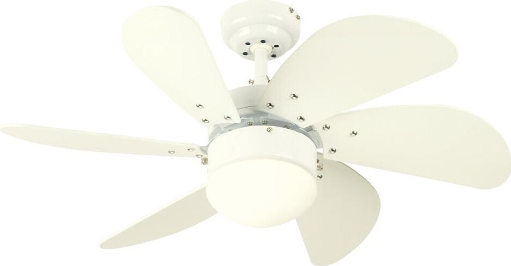 Stropní ventilátor Turbo Swirl White 76 cm s osvětlením a Obrázek produktu 