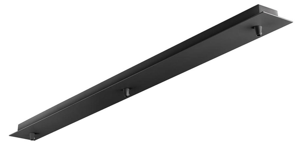 Cup Rail de plafond pour 3 suspensions Noir Image du produit 