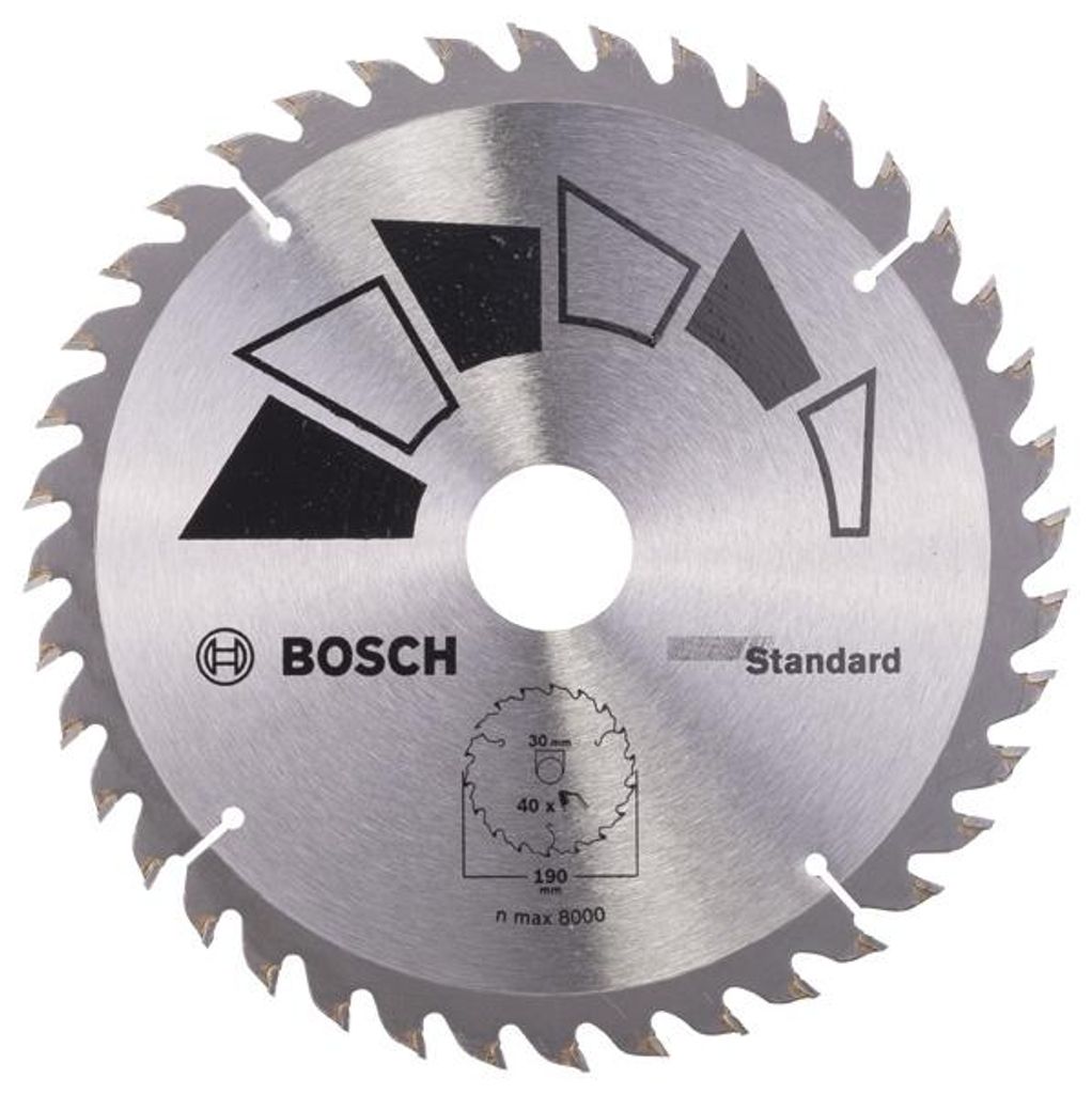 Kreissägeblatt STANDARD D= 190 mm; Bohrung= 30 mm; Z= 40 Produktbild 
