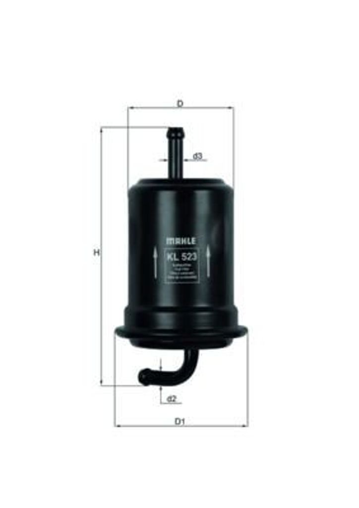 Kraftstofffilter MAHLE KL 523 für SUZUKI Grand Vitara I SUV (FT, HT) Leitungsfilter