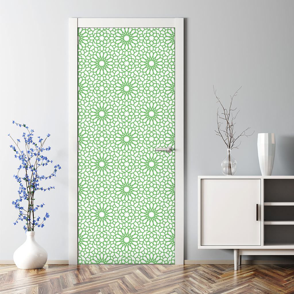 Dekorative Aufkleber selbstklebend Klebefolie Wandaufkleber Türposter Orientalische Blume 85 x 200 cm