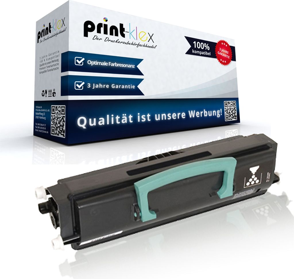 Kompatible Tonerkartusche für Lexmark X 340 X 340 N X 342 X 342 N X340A21G 0X340A11G Black Schwarz - Office Plus Serie