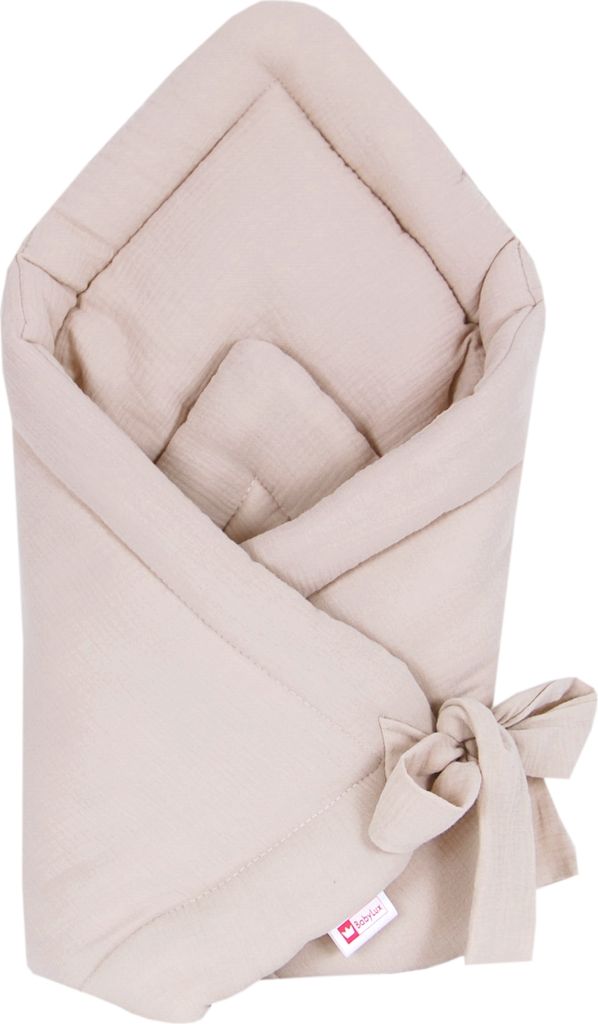 BABYLUX Einschlagdecke Musselin BABYHÖRNCHEN 75 x 75 cm Produktbild 