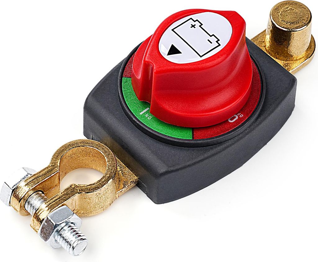 Batteriehauptschalter 12V-48V – Wasserdichter Batterietrennschalter 275A für Auto, Boot & Wohnmobil