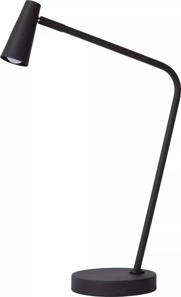 Spot LED noir 3W Stirling Lucide : Lampe de bureau design et orientable