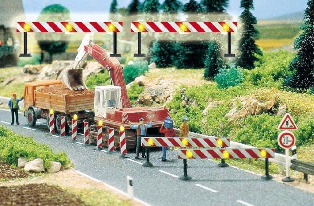 Busch 5905 - 1/87 / H0 Baustellen-Absperrungen - Neu