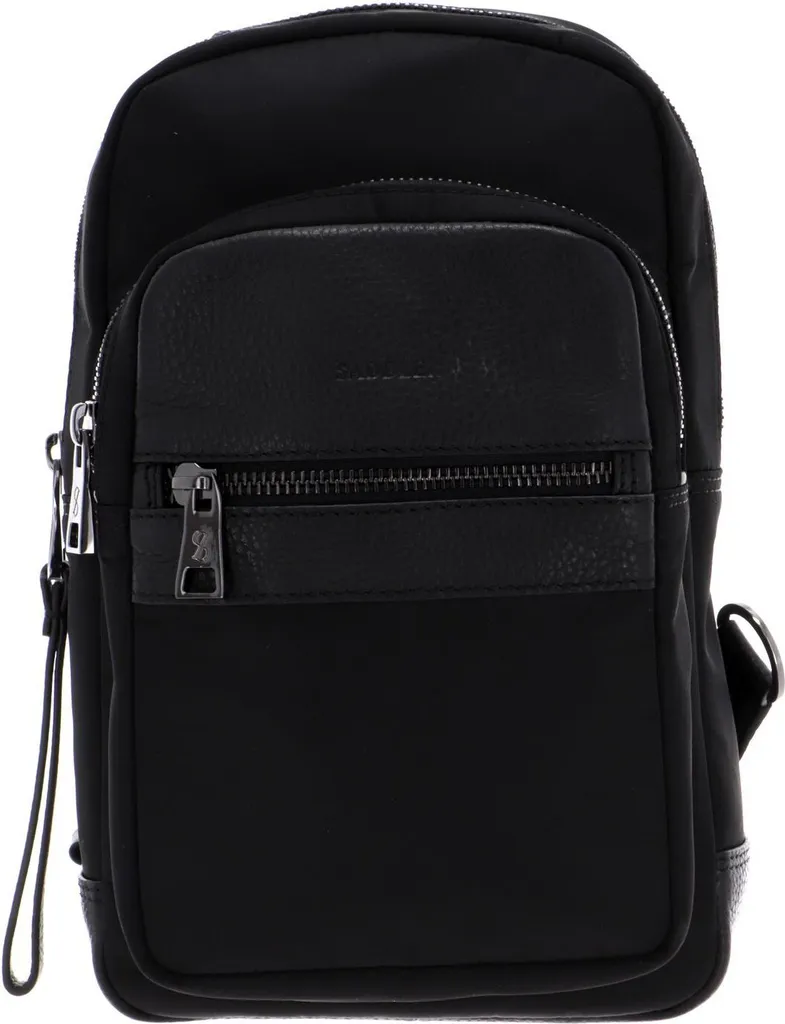 SADDLER Sydney Crossbody Bag Black: Borsa Tracolla Pelle Nero Premium