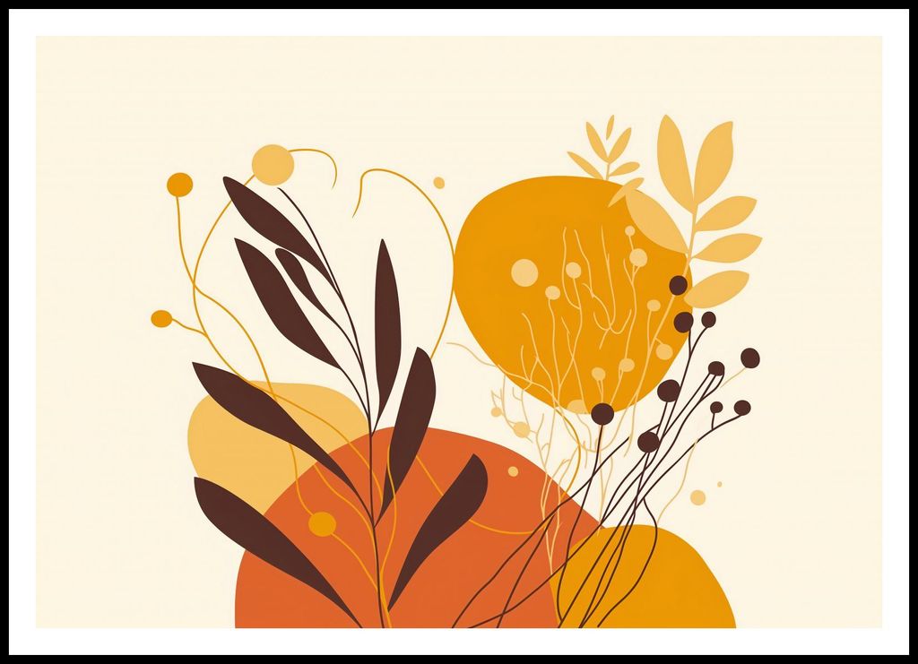 Plakat 100x70cm Flüstern des Waldes