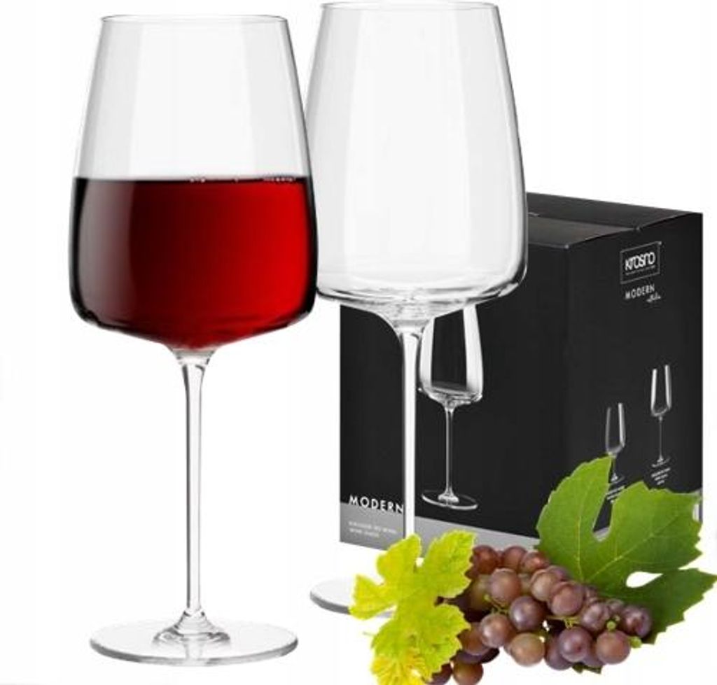 KROSNO 4x600ml Gläser für ROTWEIN WASSER MODERNES Produktbild 