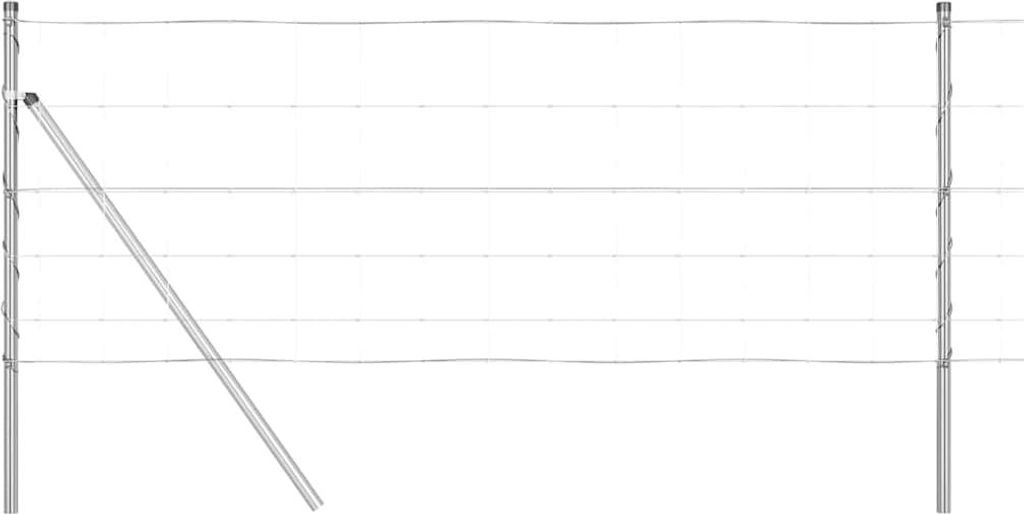 vidaXL Zaunpfosten Galvanisiert 100 x 0,8 m Stahl
