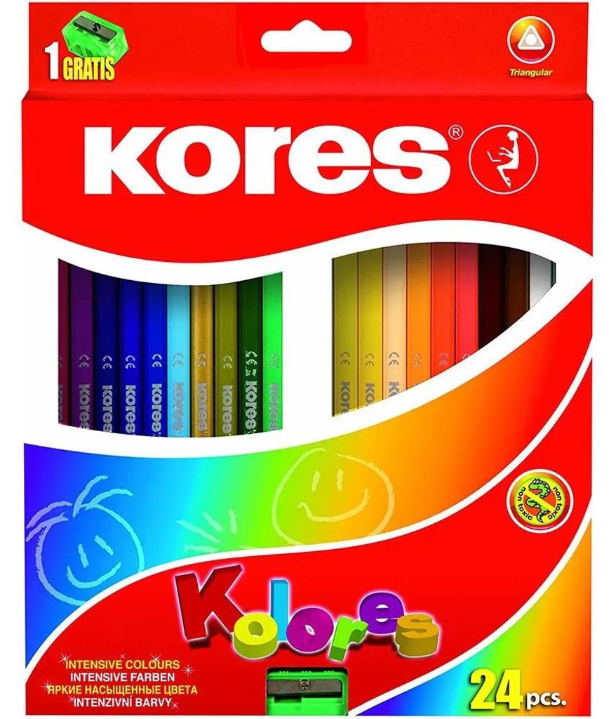Kores BB93324 Matite colorate triangolari Kores "Kolores", Immagine del prodotto 