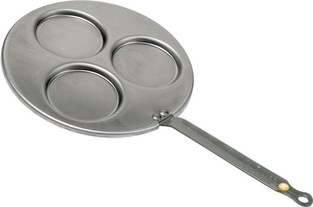 De Buyer PFANNE FÜR 3 BLINIS Á Ø 10 CM MINERAL B Ø 27 CM