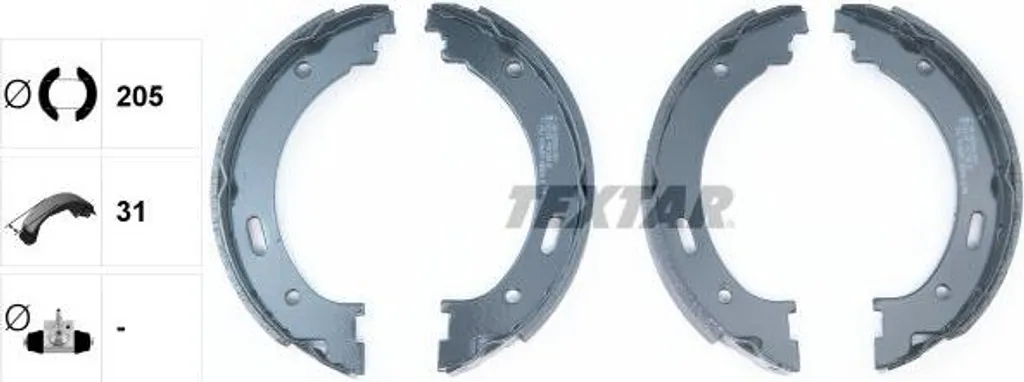 Ganasce TEXTAR 91073300: Sicurezza Totale Freno a Mano Jeep Cherokee