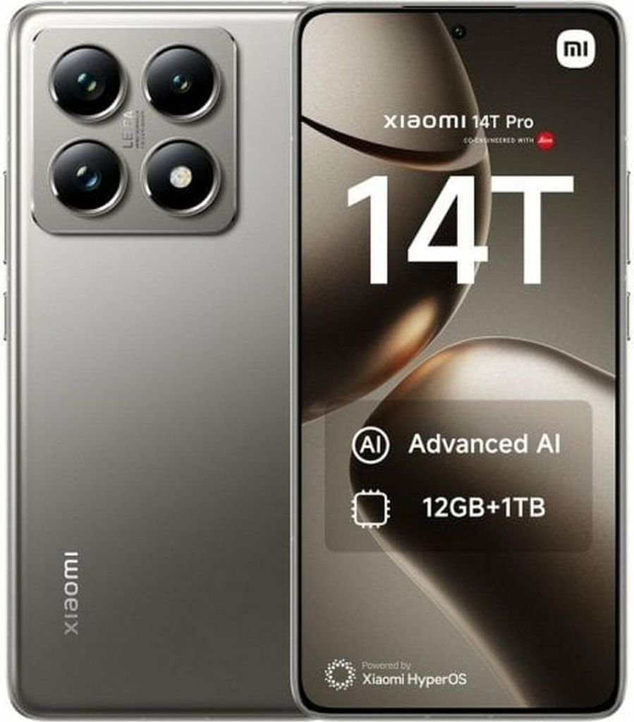 Xiaomi 14T Pro 5G 12 GB/1 TB Titangrau (Titan Gray) Produktbild 